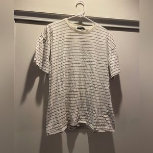 Mens Oak + Fort T-shirt Striped Size Medium 100% Cotton See Description